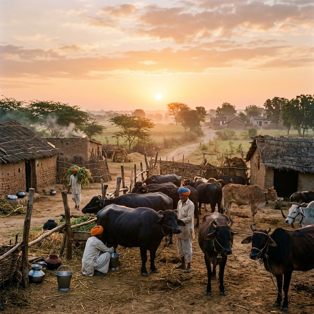 Farm Sunrise at Jhanwar Sa